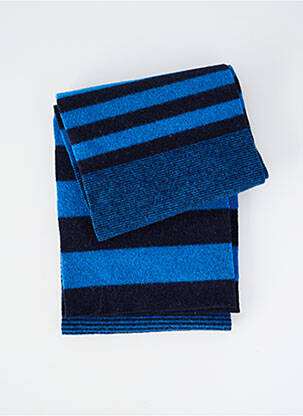 Echarpe imprimé rayures bleu MACKIE homme