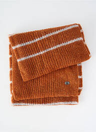 Echarpe imprimé rayures marron MAT DE MISAINE homme