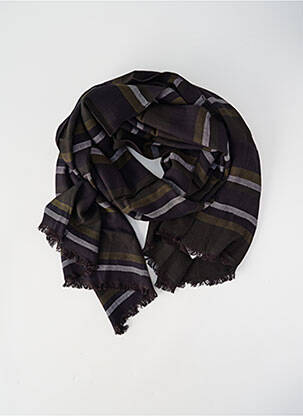 Foulard imprimé rayures noir MAT DE MISAINE homme