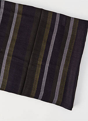 Foulard imprimé rayures noir MAT DE MISAINE homme