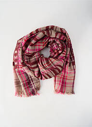 Echarpe maille fine rose LA FEE MARABOUTEE femme