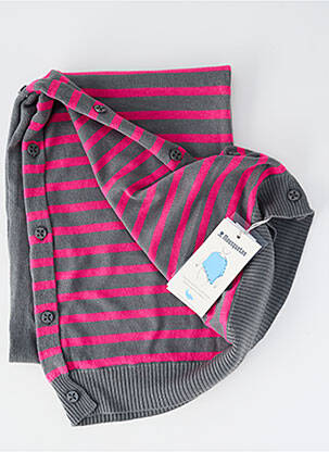 Poncho rose MOUSQUETON femme