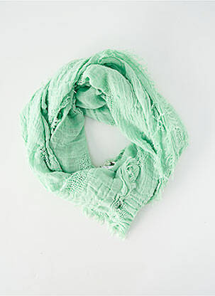 Foulard tissage popeline vert PAKO LITTO femme