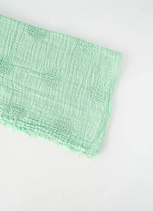 Foulard tissage popeline vert PAKO LITTO femme