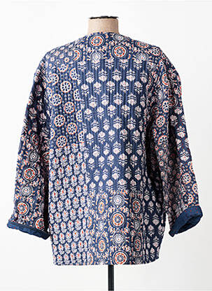 Veste casual coupe droite bleu MAMOUCHKA femme