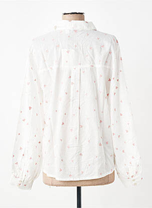 Chemisier imprimé fantaisie manches longues blanc B.YOUNG femme