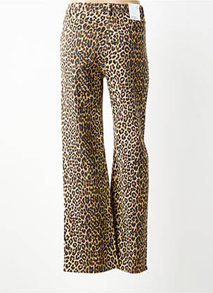 Pantalon large fermeture zippée sous rabat boutonné taille normale marron VERO MODA femme