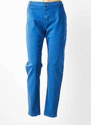 Pantalon slim stretch taille normale bleu C'EST BEAU LA VIE femme