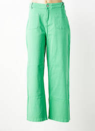 Jeans coupe large stretch taille normale vert DEELUXE femme
