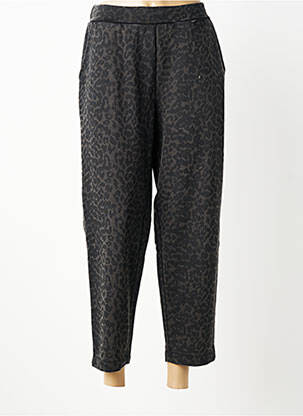 Pantalon 7/8 taille élastique taille normale gris PIECES femme