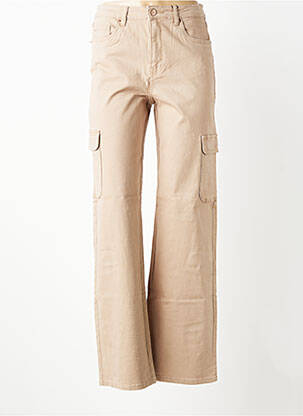 Pantalon cargo taille haute taille haute marron VERO MODA femme