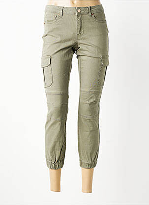 Pantalon cargo resserrée sur le bas taille normale vert VERO MODA femme