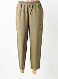 Pantalon chino taille normale taille normale vert PIECES femme