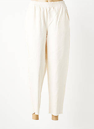 Pantalon chino taille normale taille normale beige PIECES femme