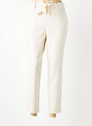 Pantalon 7/8 taille élastique taille normale beige VERO MODA femme