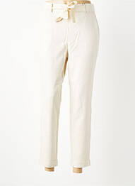 Pantalon 7/8 taille élastique taille normale beige VERO MODA femme