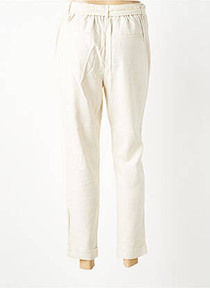 Pantalon 7/8 taille élastique taille normale beige VERO MODA femme