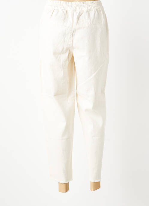 Pantalon chino taille normale taille normale beige PIECES femme