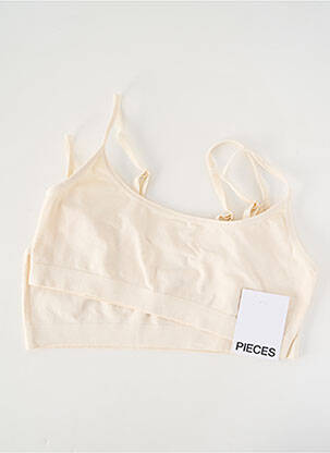 Soutien-gorge bretelle multi position brassieres beige PIECES femme