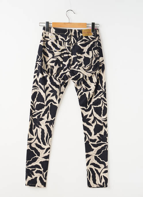 Jeans coupe slim poches taille haute noir PLACE DU JOUR femme