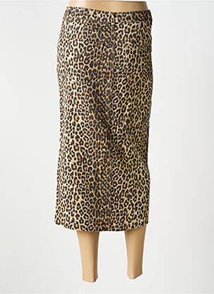 Jupe mi-longue stretch marron VERO MODA femme