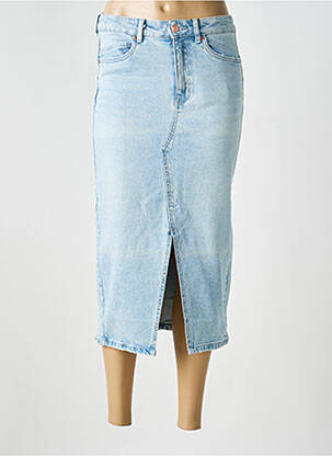 Jupe mi-longue taille normale bleu VERO MODA femme