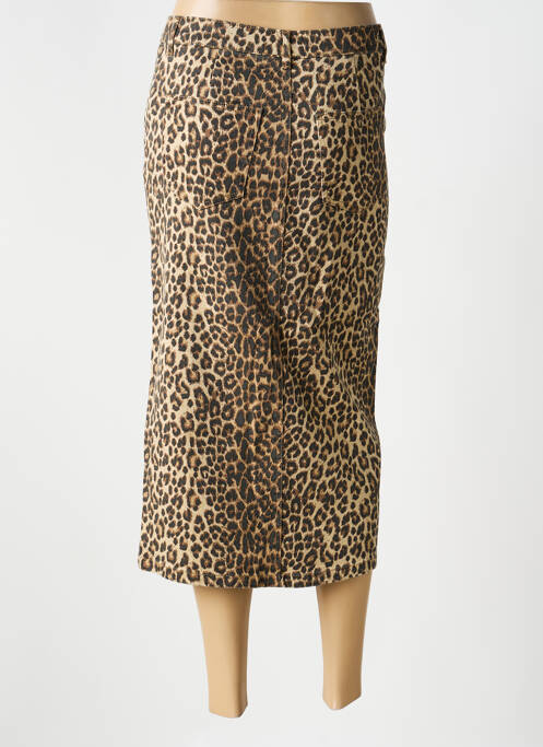 Jupe mi-longue taille normale marron VERO MODA femme