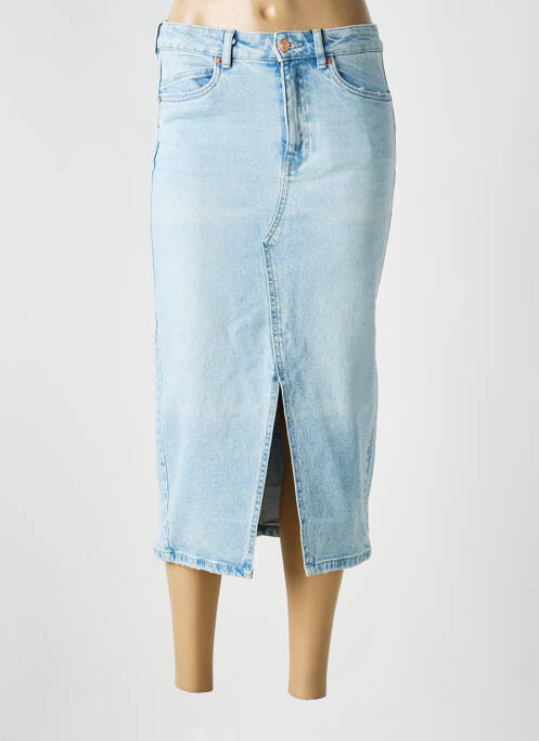 Jupe mi-longue taille normale bleu VERO MODA femme