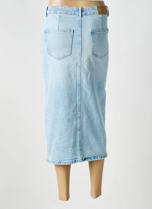 Jupe mi-longue taille normale bleu VERO MODA femme