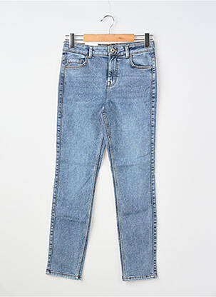 Jeans coupe slim stretch taille normale bleu PIECES femme