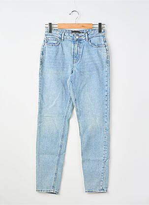 Jean coupe mom stretch taille haute bleu PIECES femme