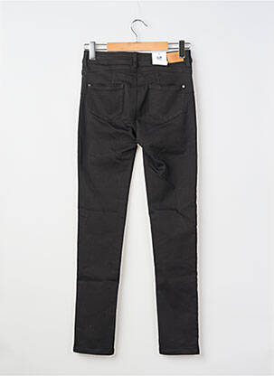 Jeans coupe slim stretch taille haute noir C'EST BEAU LA VIE femme