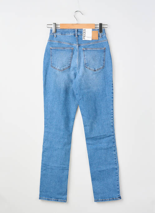 Jeans coupe droite taille haute taille haute bleu PIECES femme