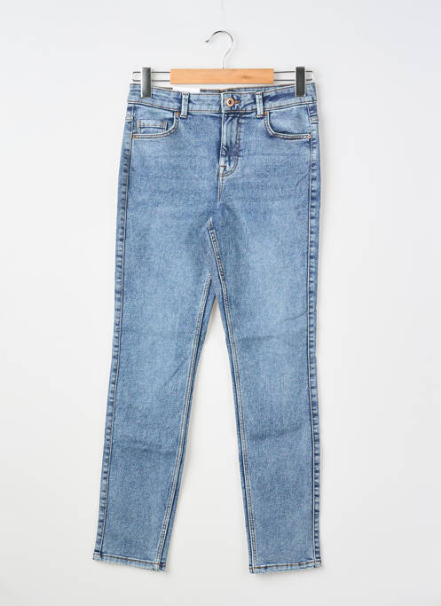 Jeans coupe slim stretch taille normale bleu PIECES femme