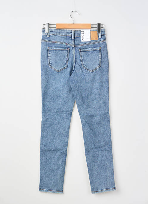 Jeans coupe slim stretch taille normale bleu PIECES femme