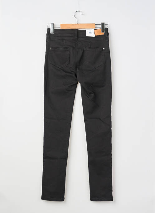 Jeans coupe slim stretch taille haute noir C'EST BEAU LA VIE femme