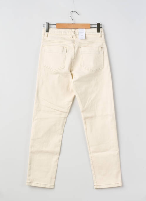 Jeans coupe droite stretch taille normale beige DEELUXE femme