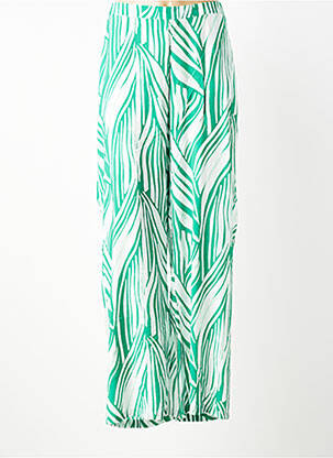Pantalon droit tissage popeline taille normale vert VERO MODA femme