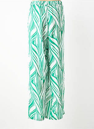 Pantalon droit tissage popeline taille normale vert VERO MODA femme
