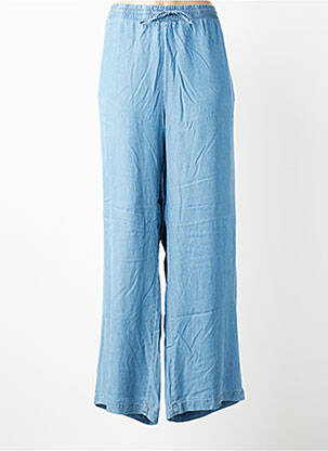 Pantalon droit tissage popeline taille normale bleu VERO MODA femme