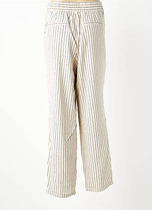 Pantalon slim taille élastique taille normale beige VERO MODA femme