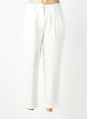 Pantalon 7/8 taille à pinces taille normale blanc VERO MODA femme