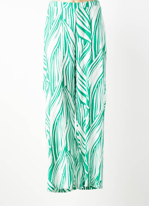 Pantalon droit tissage popeline taille normale vert VERO MODA femme