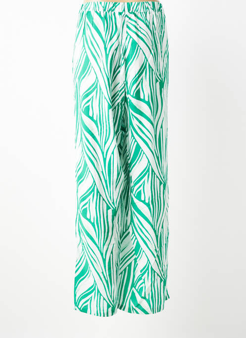 Pantalon droit tissage popeline taille normale vert VERO MODA femme