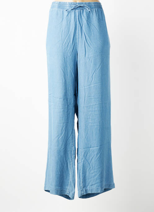 Pantalon droit tissage popeline taille normale bleu VERO MODA femme
