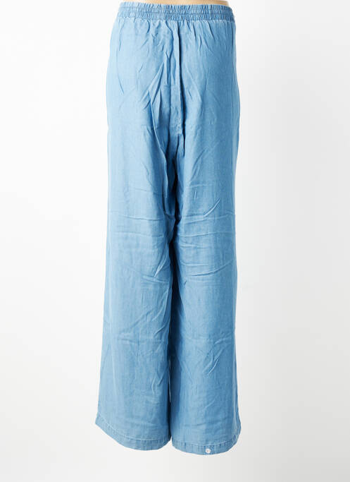 Pantalon droit tissage popeline taille normale bleu VERO MODA femme