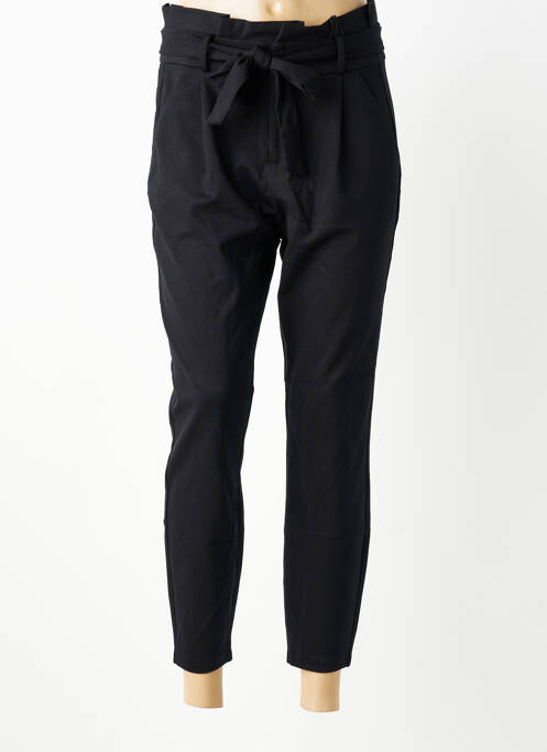 Pantalon 7/8 tissage popeline taille normale noir VERO MODA femme