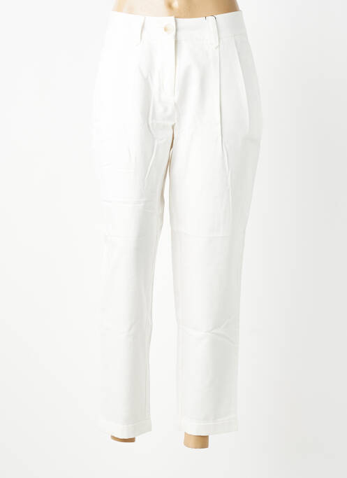 Pantalon 7/8 tissage popeline taille normale blanc VERO MODA femme