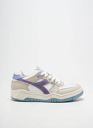 Baskets bout rond talon plat jusqu'à 3cm blanc DIADORA femme