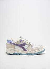 Baskets bout rond talon plat jusqu'à 3cm blanc DIADORA femme